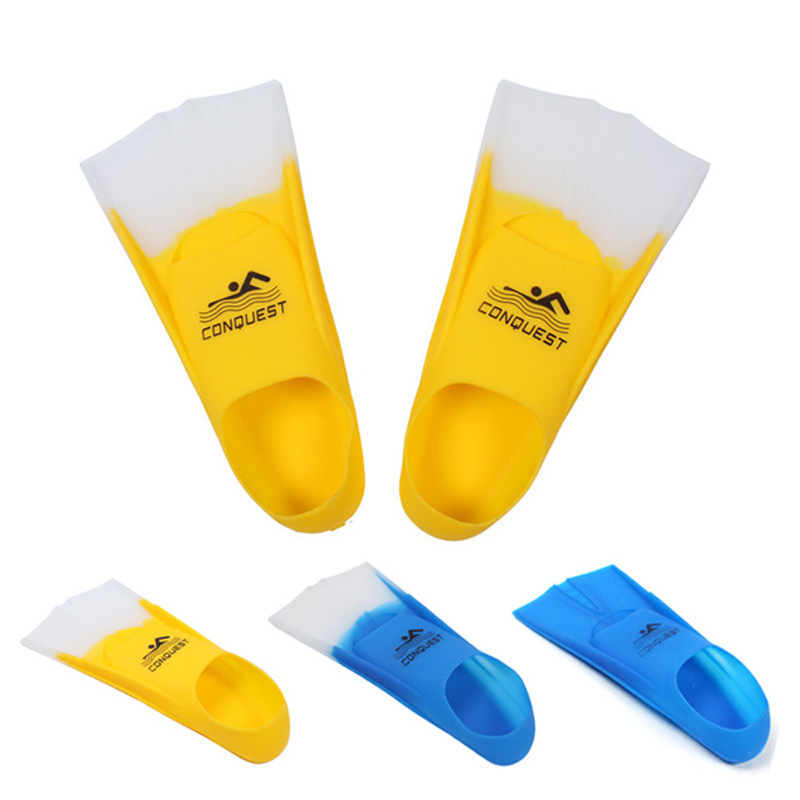 Cross-border swimming flippers adult frog shoes diving equipment children's snorkeling equipment men's and women's diving short flippers