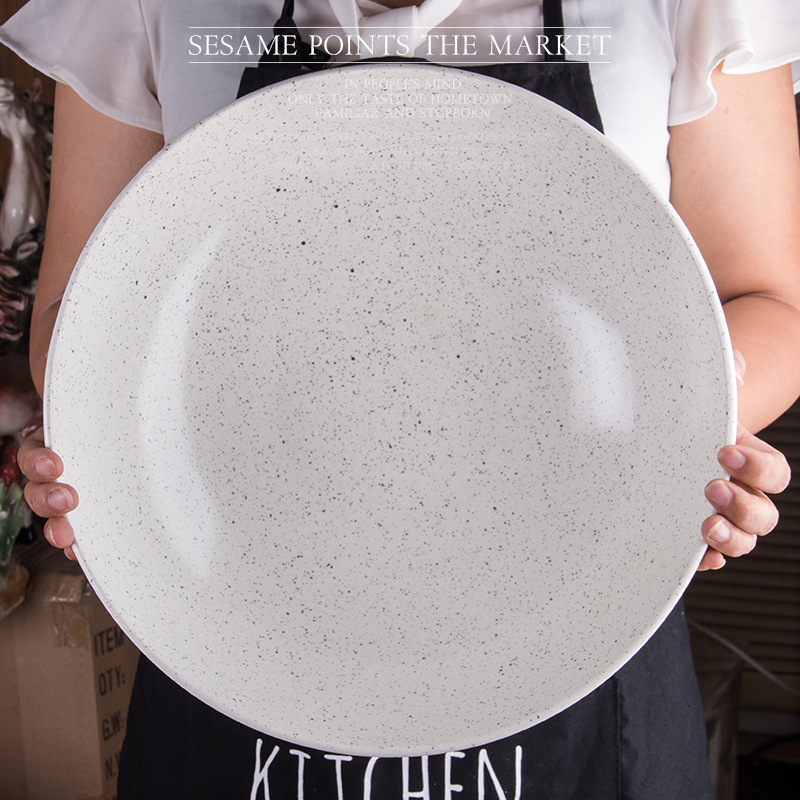 Cerámica Hotel redondo comer sopa de ramen grande tazón de mar