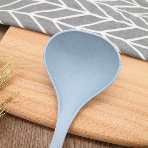 Wheat straw rice soup spoon household long handle thickened large porridge spoon kitchen plastic kitchen utensils porridge spoon