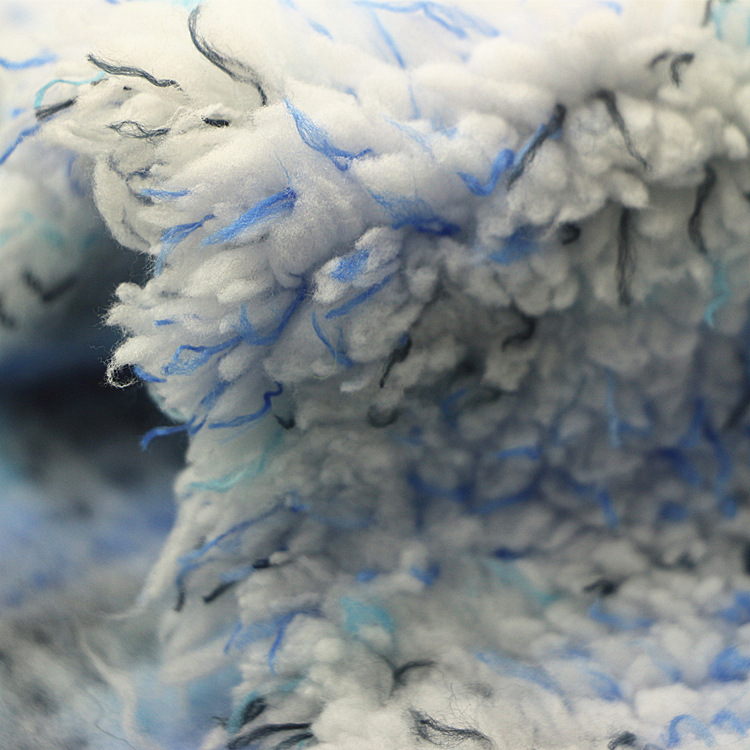 针织纬编双面七彩段彩锻彩羊羔绒梳棉绒舒棉绒布浴袍睡衣毛毯面料