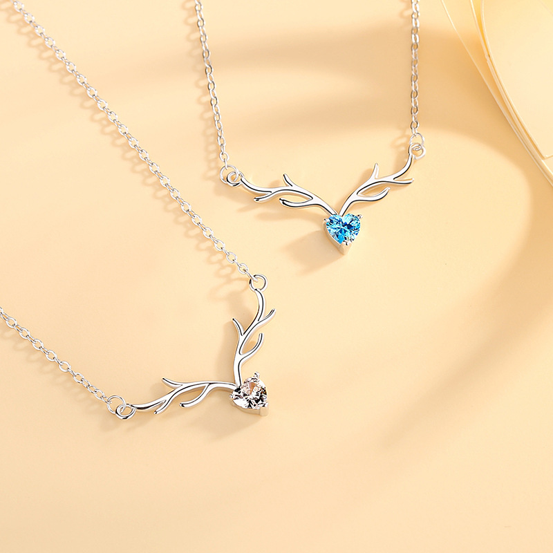 S925 Yilu usted collar de plata esterlina cadena clavícula femenina estilo Coreano elegante Mori simple Internet Joyería La celebridad