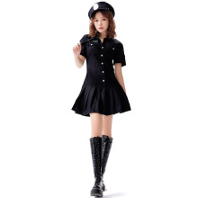 2020棉质新款领带女警 酒吧夜店cosplay服制服套装出口日本游戏服