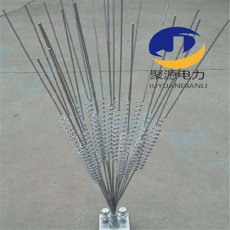 山东厂家电力防鸟刺高压线路塔杆铁塔弹簧式防鸟刺厂家直销