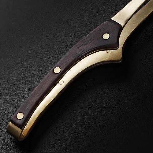 Pure copper ebony solid wood tea clip household tea leaf clip tea cup clip kung fu non-slip metal tweezers tea set accessories
