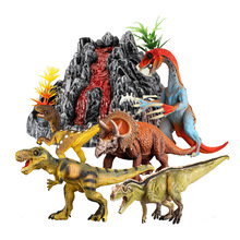 跨境恐龙系列侏罗纪逼真恐龙模型玩具霸王龙暴龙袋装圣诞男孩礼物