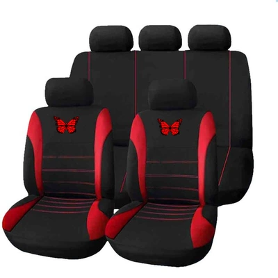All Seasons, Export Temu – Universal seat cover - red-2-piece-set-single-seat