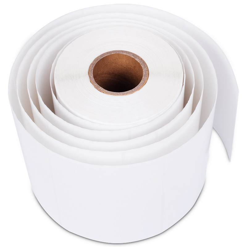 Deli 11913 placa de cobre etiqueta de código de barras de papel de impresión etiqueta impresora de papel de consumibles adhesivo de papel recubierto