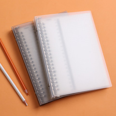 A5PP網格本橫線本筆記本替芯可換記事本批發簡約金屬活頁夾