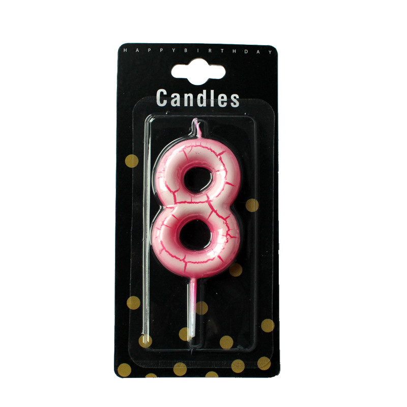 Nueva cáscara de huevo crack vela digital creativo cumpleaños DIY pastel hornear vela de cumpleaños digital