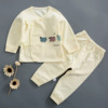 Split overall for new born, children's cotton set, thermal underwear, long sleeve