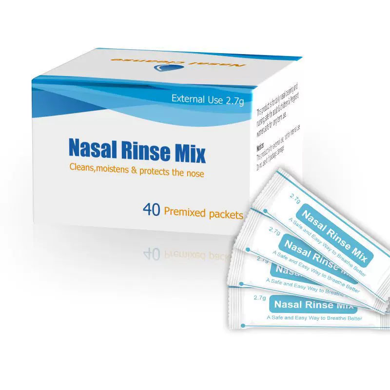 英文中性Nasal Wash Salt洗鼻盐 2.7克/4.5克PE袋/盒袋