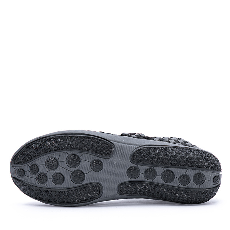 Sandalias de primavera y verano estilo coreano estiramiento tejido zapatos de moda de las mujeres zapatos casuales zapatillas de moda Zapatos perezosos de las mujeres