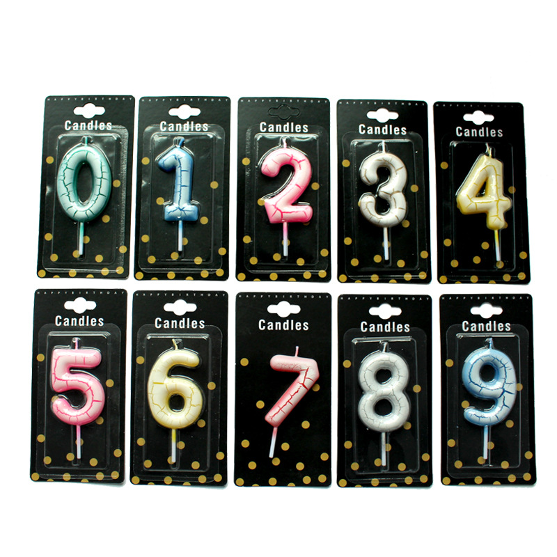 Nueva cáscara de huevo crack vela digital creativo cumpleaños DIY pastel hornear vela de cumpleaños digital