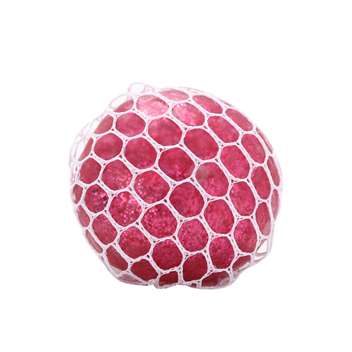 Creative Whimsical Toy Wholesale Hand Molded Squishy Soft Cute 6.0 Gold Powder Grape Ball Stress Relief Anti-Pressure Squeeze Fun