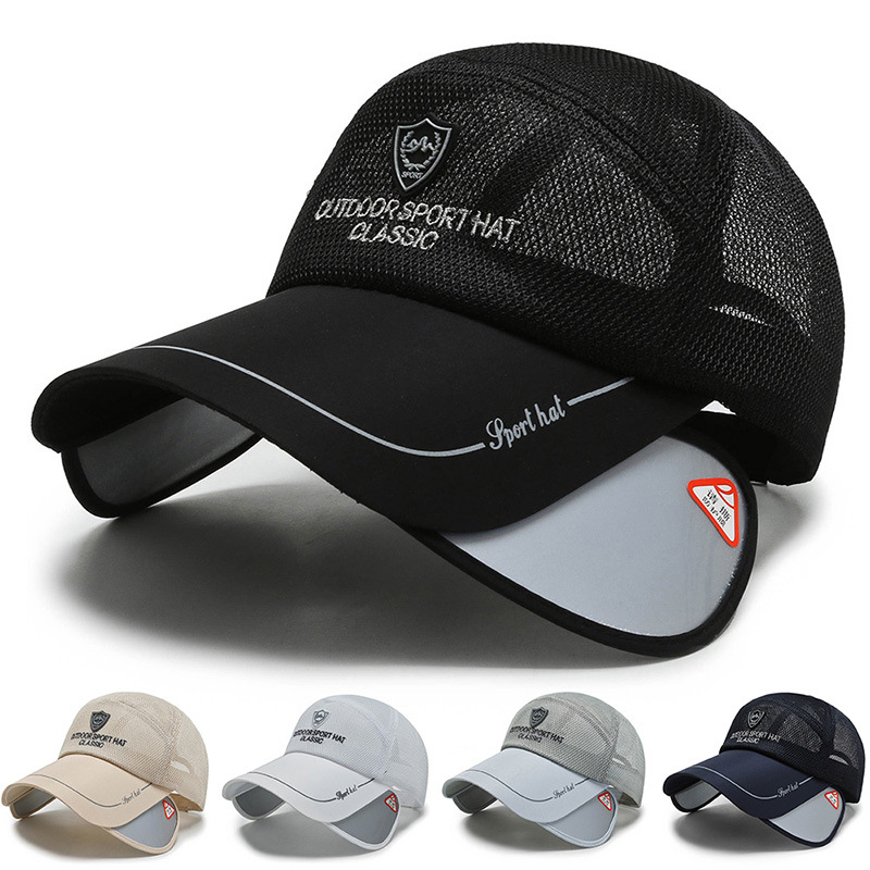 Ademende baseballpet met zonneklep voor fietsen en vissen_voghion.com