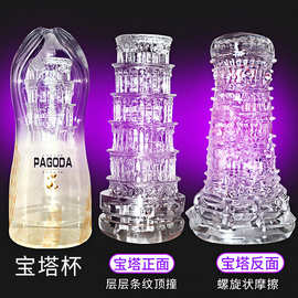 HELS透明飞机杯男用自慰器阴茎锻炼器吮吸名器成人性用品外贸热销