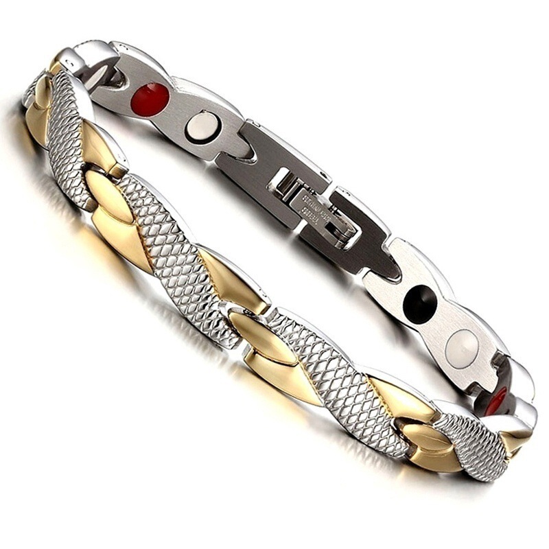 Xinqiao Cross-Border Hot-Selling Men's Dragon Pattern Bracelet Jewelry, Elegant Style Couple's Magnetic Health Chain Magnetic Bracelet