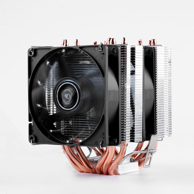 Computadora de escritorio 6 tubo de cobre cpu radiador ultra silencioso 1366AMD 1700 X79 2011 pin CPU ventilador