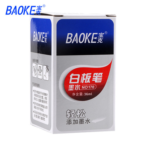 Baoke whiteboard pen ink NO170 whiteboard pen refill is suitable for all kinds of whiteboard pens 36ml ink wholesale
