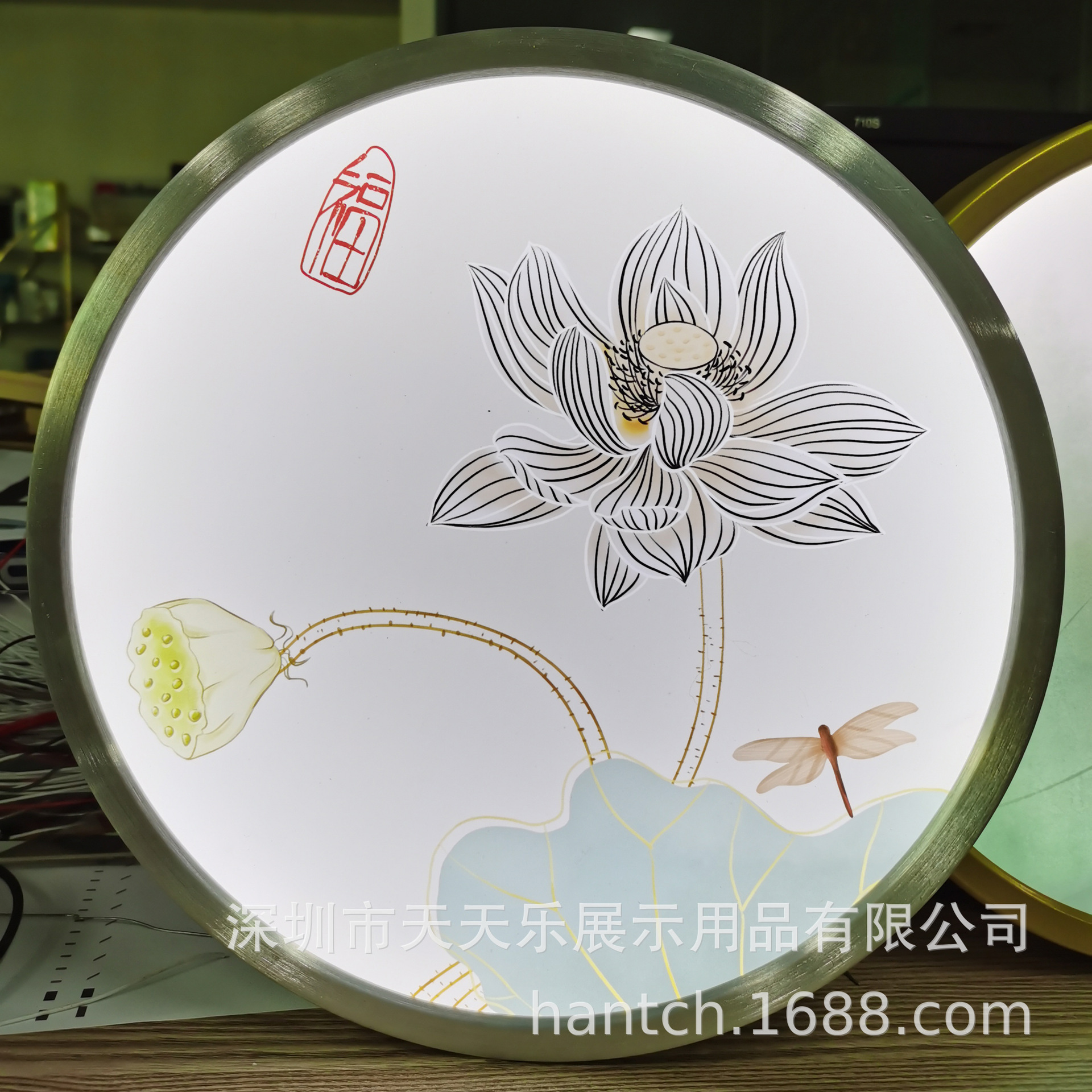 铝合金发光画框创意亚克力水晶灯箱灯饰可换画超薄异型奶茶灯箱