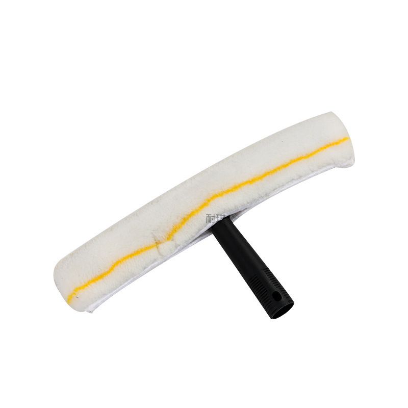 Glass cleaning water applicator car window water applicator stainless steel scraper outdoor glass wiper telescopic rod