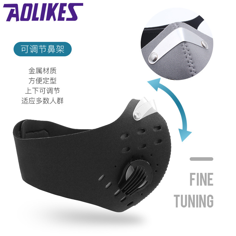 N máscara de boca de montar al aire libre anti-niebla neblina PM2.5 caliente máscara de filtro de la válvula de filtro a prueba de polvo deportes máscara 95