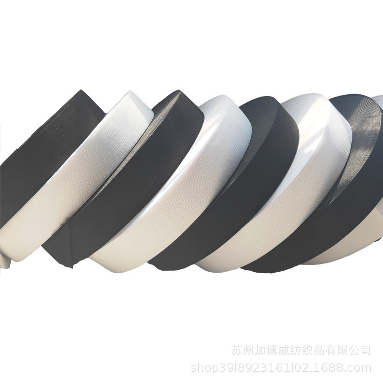 现货销售黑白松紧带各种宽度(1.5~6.0cm)钩编松紧带宽 丈根橡筋