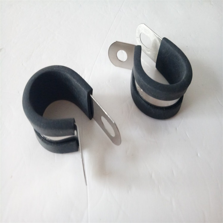 线束线缆包胶固定夹 R型不锈钢管夹  SKM波纹管紧固夹现货