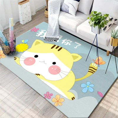 Room Bedroom Bedside Carpet Tatami, Avtomobil döşəmə paspasları - blue-acacia-cat-40x-60cm