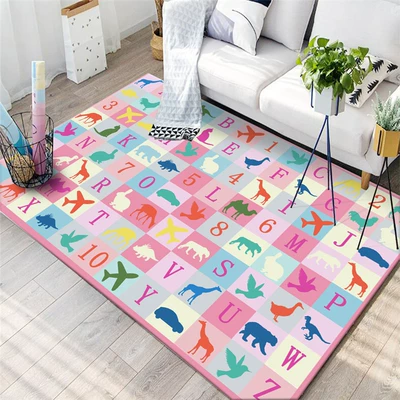 Wholesale Price Cute Cartoon Floor Mat Girl Carpet Living Room Bedroom Bedside Carpet Tatami Fitness Floor Mat