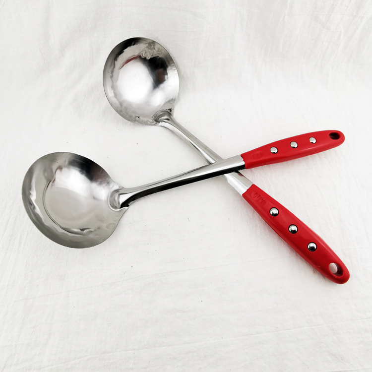 D1842 lijado mango rojo olla cuchara sopa cocina herramientas de cocina Yiwu 2 yuanes dos yuanes tienda