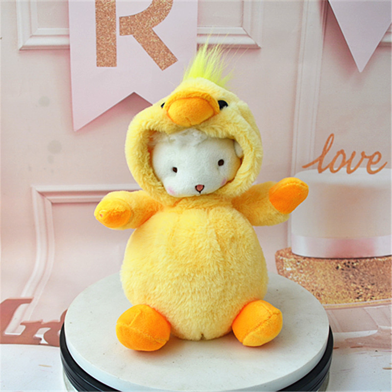 Muñeco de peluche de cordero transformado auténtico, muñeco de oveja pequeño, adorno, muñeco para niña, regalo de cumpleaños, súper suave