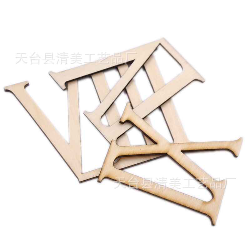 7cm de madera números romanos combinación de madera números romanos de madera chips 12 sets