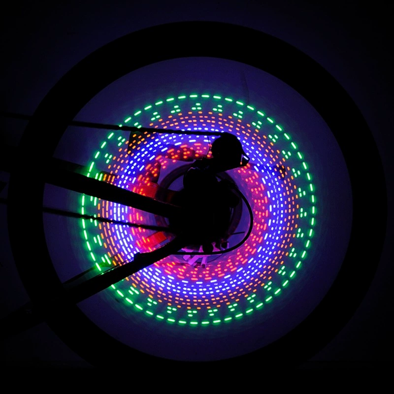Горные фары, спицы велосипеда, световая лента, детская игрушка Hot Wheels, колесо, светодиодный динамический индикатор-вентиляция, 32, вибрация