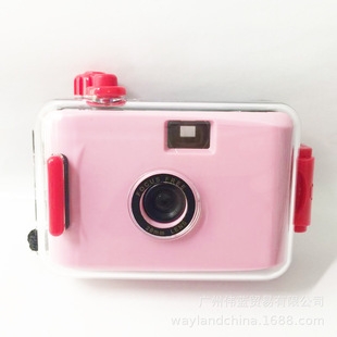 Светло -розовый Shell Ins Camera Camera милый ретро вход для фильма LOM0 Студенческий водонепроницаемый фильм творческий подарок