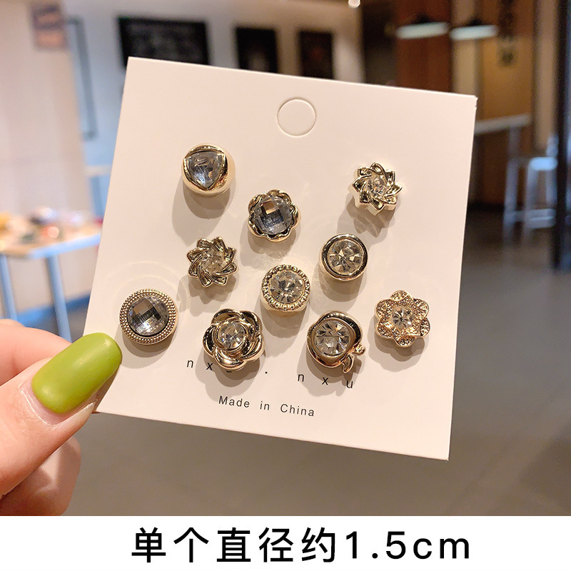 Perla anti-exposición hebilla decoración mini linda cara sonriente broche mujer escote pin ropa fija ramillete Accesorios