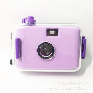 Фиолетовый фиолетовый -из -за милый дайвинг с камерой, водонепроницаемый ретро -дурак ins -creative подарка красота