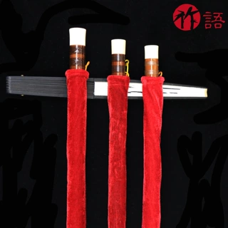 加长款红色束口洞箫笛袋金丝绒笛子套笛箫套保护袋批量