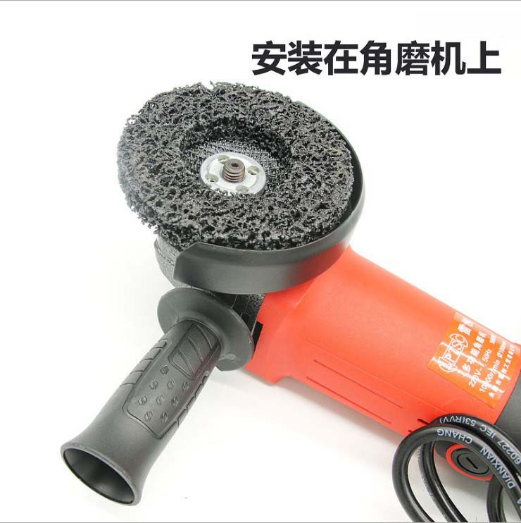 Metal de acero inoxidable pieza de molienda Diamante Negro pulido pieza de eliminación de pintura del coche madera plástico nylon pulido rueda eliminación de óxido