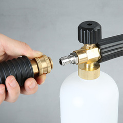 跨境貨源 高壓泡沫壺洗車泵水槍專用發泡壺1升消毒PA壺打泡沫噴壺