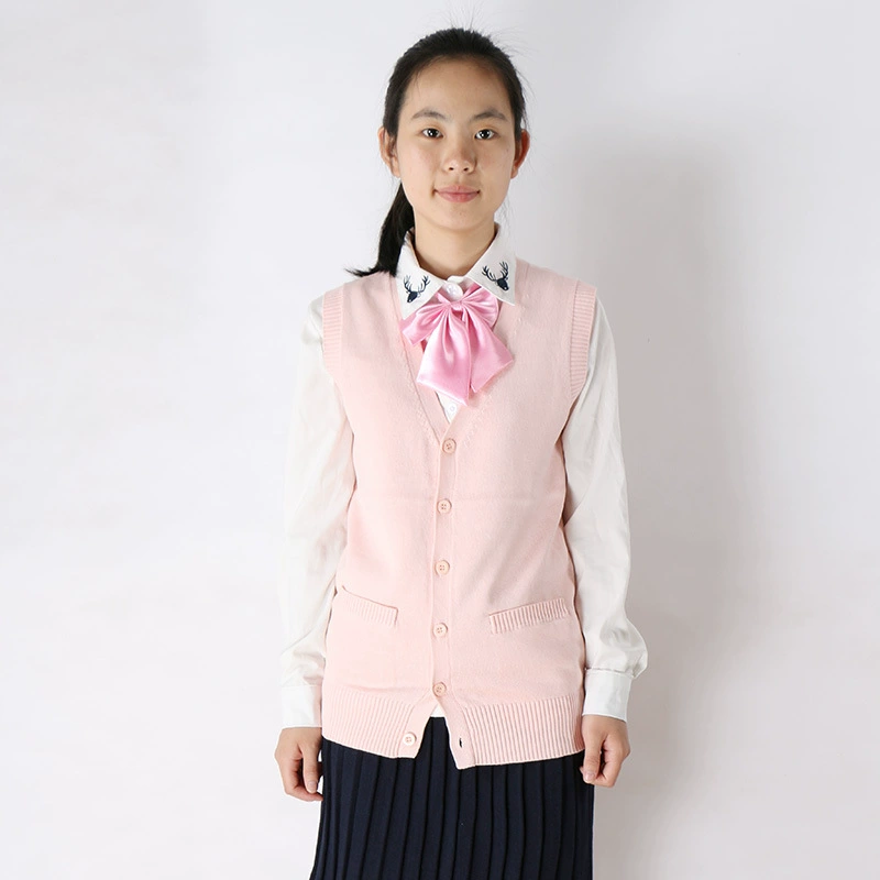 В наличии оптом японский свитер JK студенческий хлопковый весенне-осенний кардиган без рукавов с V-образным вырезом свитер поколение волос