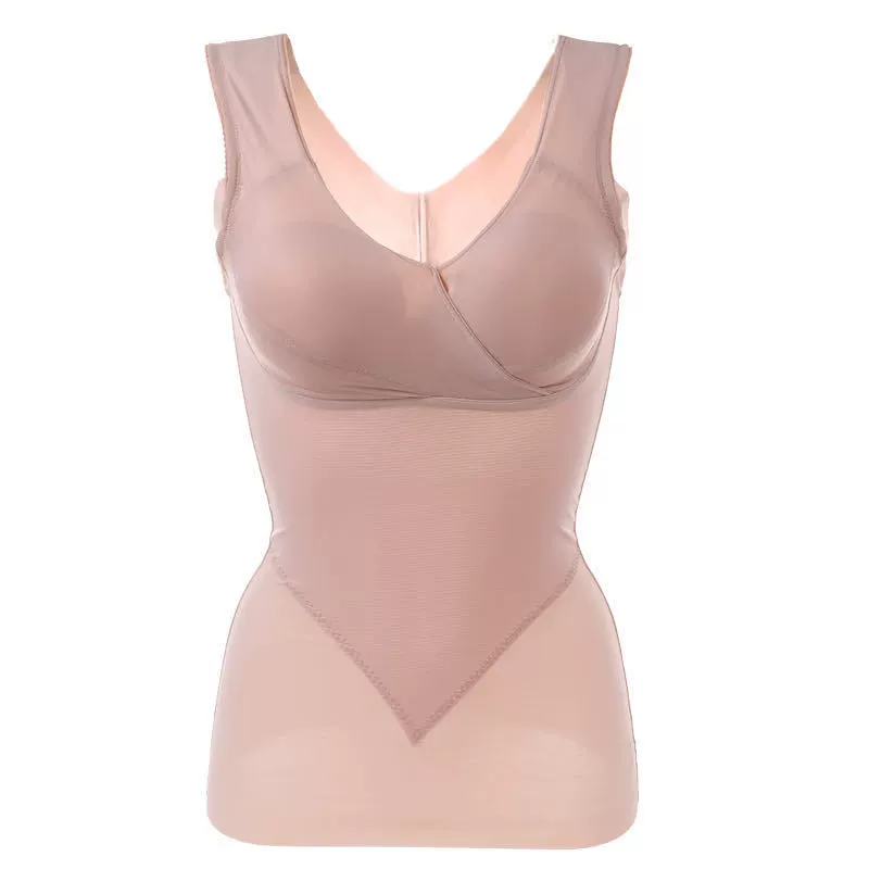 Поддерживающий корректирующий bodysuit, футболка, мягкое комфортное дышащее нижнее белье, кружевной жилет, бюстгальтер, узкий крой