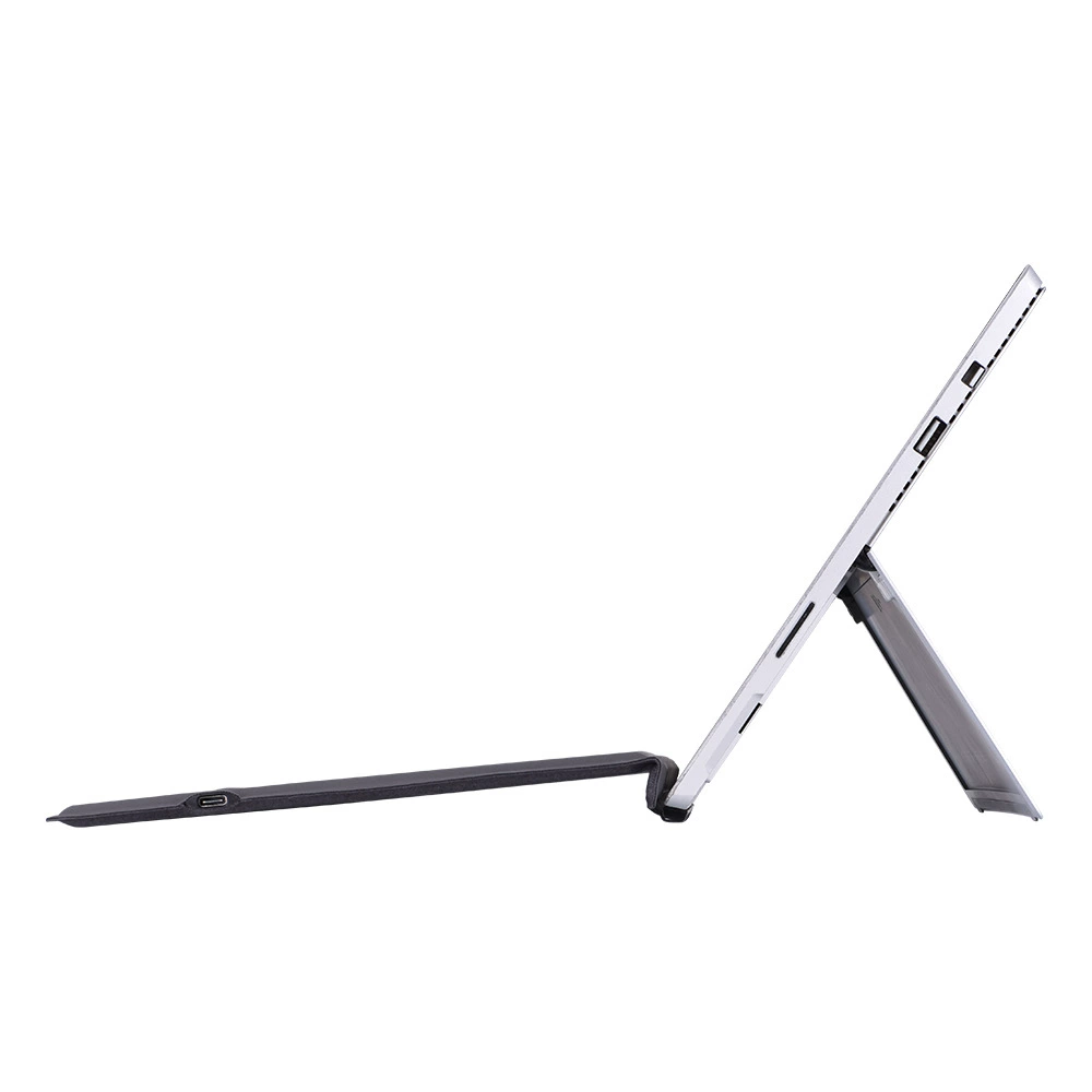 Bluetooth keyboard compatible with Surface Pro3/4/2017/5/6/7/7+, rechargeable, dark gray