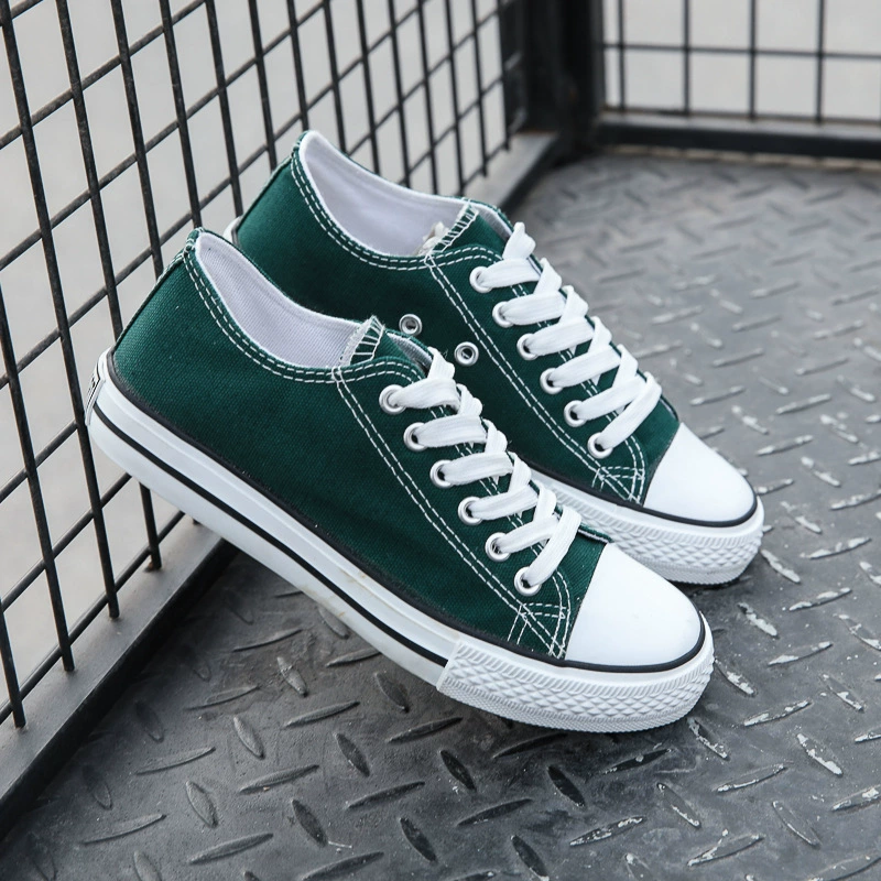 Кроссовки Canvas High-Spring в корейском стиле, размерные диапазоны 35–47, легкие дышащие