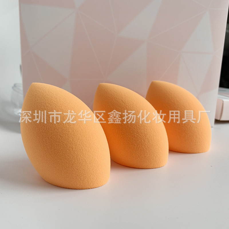 大きいサイズの化粧品の卵のパフの瓢箪のスポンジの卵の非ラテックスの乾湿の両用のファンデーションの化粧道具|undefined