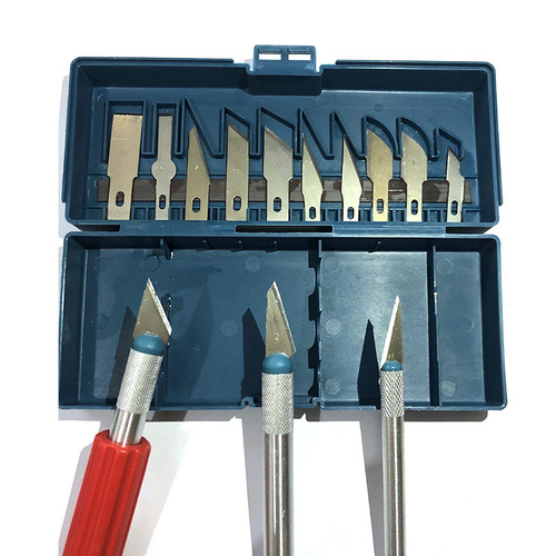 Neutral card 13pc handmade carving knife set 12/11 sharp knife blade with foreign trade metal carving knife wholesale