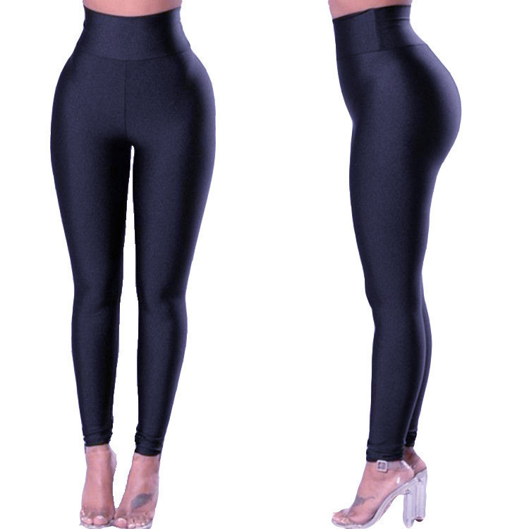 Cross-Border Slimming European and American Export Amazon Hot-Selling Tight Yoga Solid Color Sports Pants Nine-Point Butt-Lifting Leggings Cross-Border Slimming European and American Export Amazon Hot-Selling Tight Yoga Solid Color Sports Pants Nine-Point Butt-Lifting Leggings