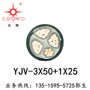 0.6/1KV�͉������| �S�����l ��о��| YJV-3*50+1*25 �~о��ȼ