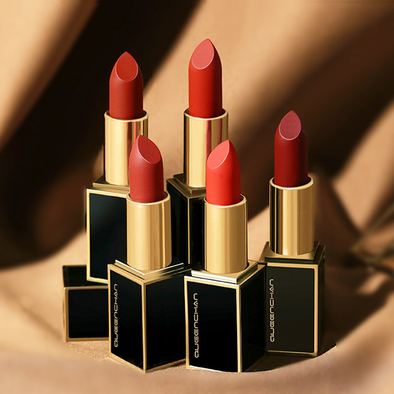Rose Black Gold Tube Lipstick Color Long-Lasting Moisturizing Non-Fading Lipstick Grapefruit Tomato Color Lipstick Batch