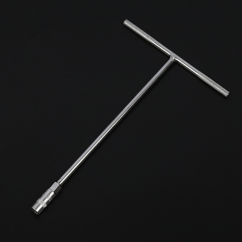 8mm-19mm T-placa mano en forma de T llave métrica llave de zócalo herramienta de reparación de la motocicleta